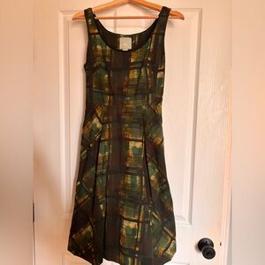 🌟 Maeve Green and Yellow Plaid Dress 🌟